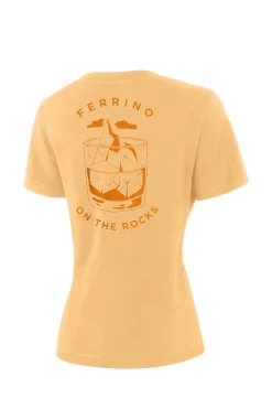 Ferrino RETRO 2.0 T-SHIRT UNISEX giallo-Femme T-shirt Et Chemises | T-shirt Et Chemises