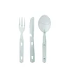 Ferrino SET OF 3 CUTLERY STEEL INOX oro- Tasses Et Vaisselles | Camping
