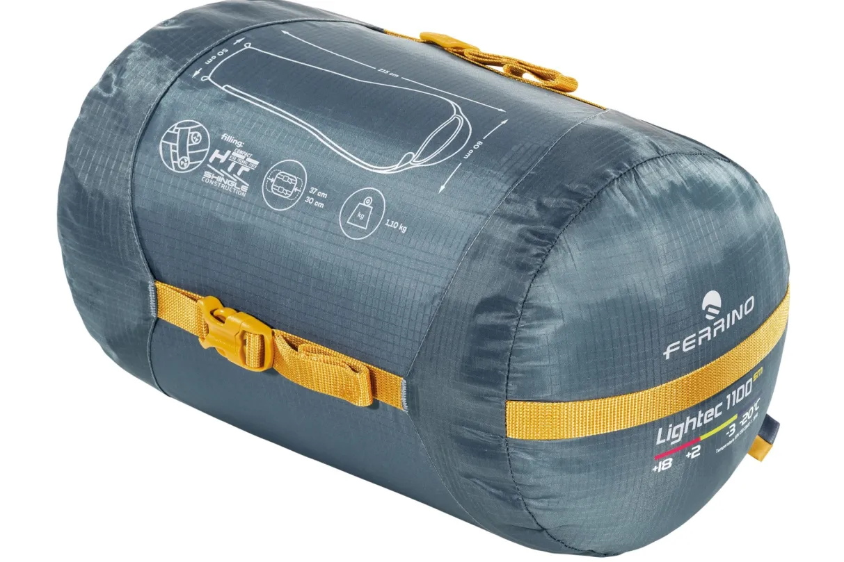 Ferrino SLEEPINGBAG LIGHTECH SM 1100 blu- Synthétique | Alpinisme Et Ski De Randonnée