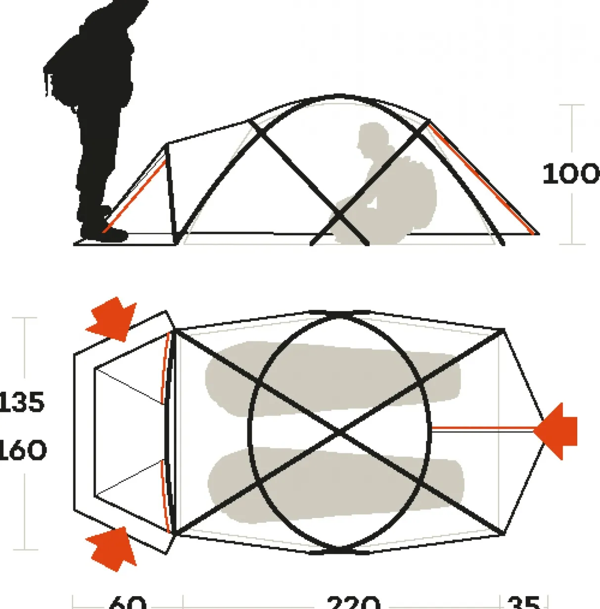 Ferrino SNOWBOUND 2 TENT- Expedition | Alpinisme Et Ski De Randonnée