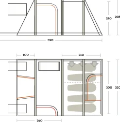 Ferrino TENT ALTAIR 5- Familial | Camping