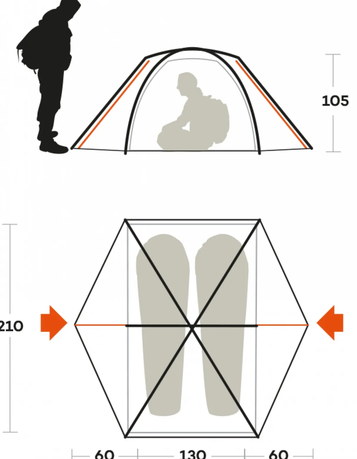 Ferrino TENT RIFT 2 blu- Light Adventure