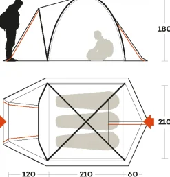 Ferrino TENT SHABA 3 blu- Outdoor Classic | Camping