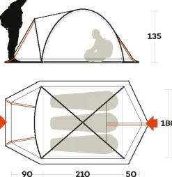 Ferrino TENT SKYLINE 3 ALU- Outdoor Classic | Trekking