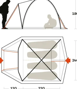 Ferrino TENT TENERE 4 blu- Outdoor Classic | Camping