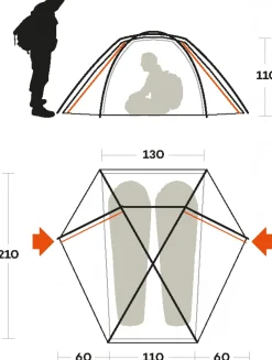 Ferrino TENT TRIVOR 2- 4 Saisons | Alpinisme Et Ski De Randonnée